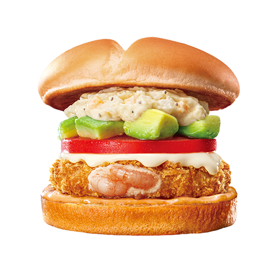 ハワイアンアボカドエビバーガー